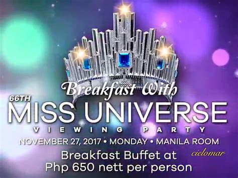 Maybe you would like to learn more about one of these? Witness the glamour and beauty of Miss Universe 2017 and ...
