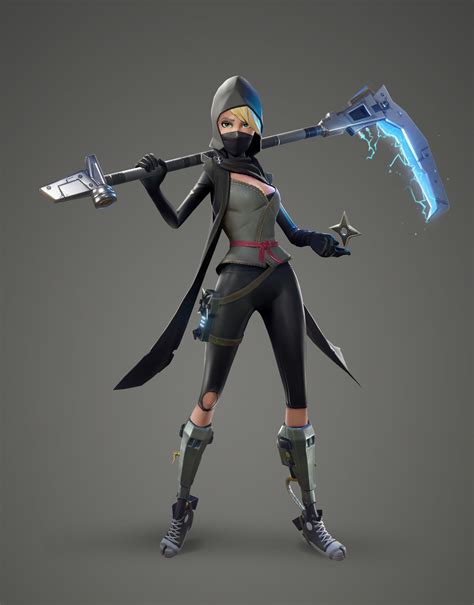 This Is The Female Ninja Model I Made For Fortnite Concept By Ben Shafer Https