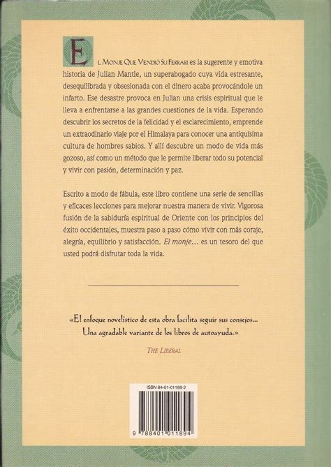 El monje que vendio su ferrari in english. El Monje Que Vendió Su Ferrari - Robin S. Sharma ...