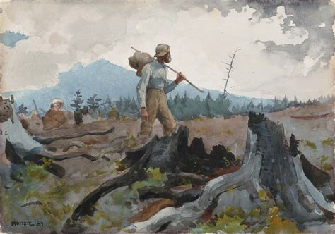The Guide And Woodsman Adirondacks Winslow Homer Paintings Winslow