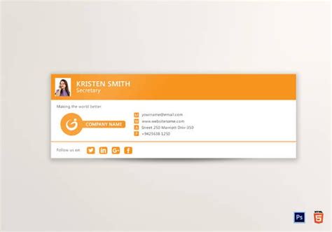 Microsoft Outlook Email Signature Templates