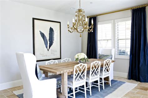 Ships free orders over $39. Navy Curtains - Transitional - dining room - Benjamin ...