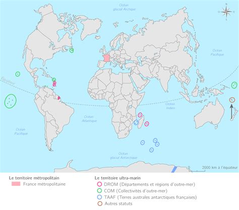 Compléter La Carte Des Territoires Ultramarins Français 3e Exercice
