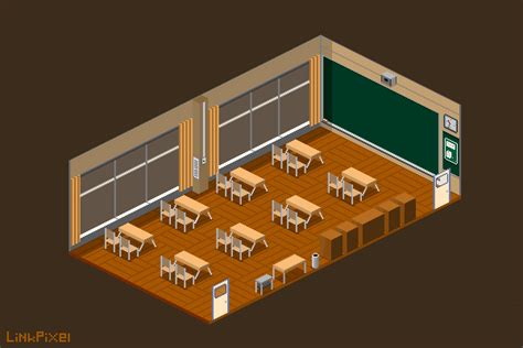 Linkmon Classroom Pixel Art