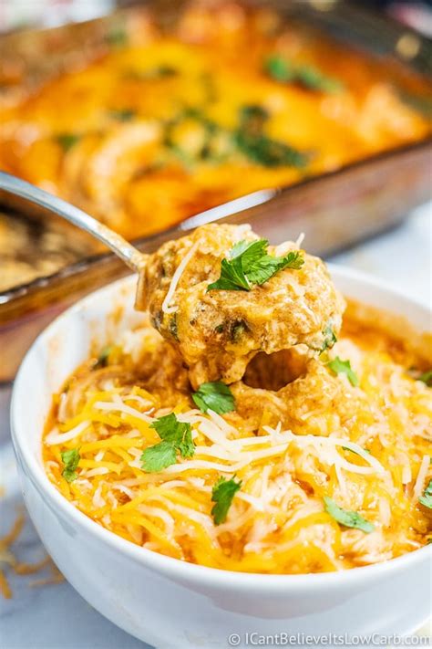 Store leftover keto chicken enchilada casserole in the fridge for up to 3 days or freeze for up to 3 months. Best Keto Chicken Enchilada Casserole Recipe - Easy & Cheesy