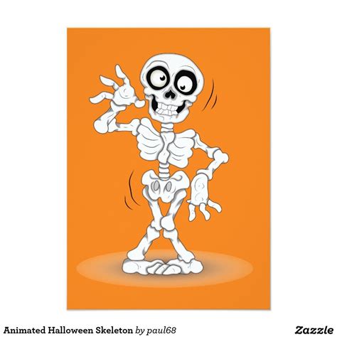 Inspirational designs, illustrations, and graphic elements from the world's best designers. Animated Halloween Skeleton Card | Zazzle.com | Halloween ...