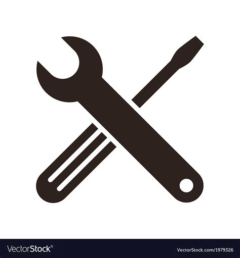 Wrench And Screwdriver Icon Royalty Free Vector Image