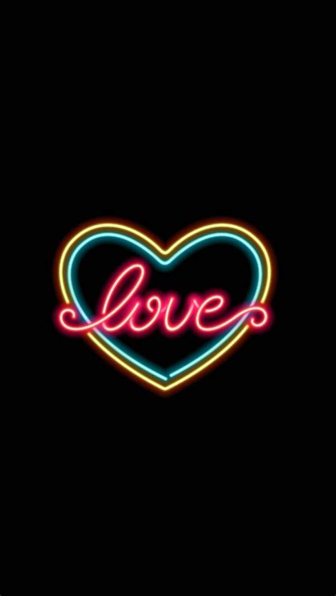 Neon Love Wallpapers Wallpaper Cave