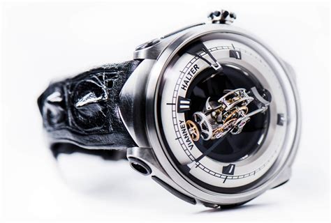 Vianney halter's first timepieces were based around the central theme of the traditional marine chronometer interpreted in a steampunk manner; Vianney Halter, the watchmaker of future past - FHH Journal