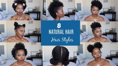 Natural Hair Styles For Short To Medium Hair 4b 4c Half Up Space
