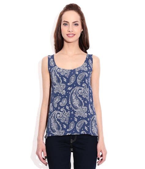 only blue viscose tops buy only blue viscose tops online at best prices in india on snapdeal