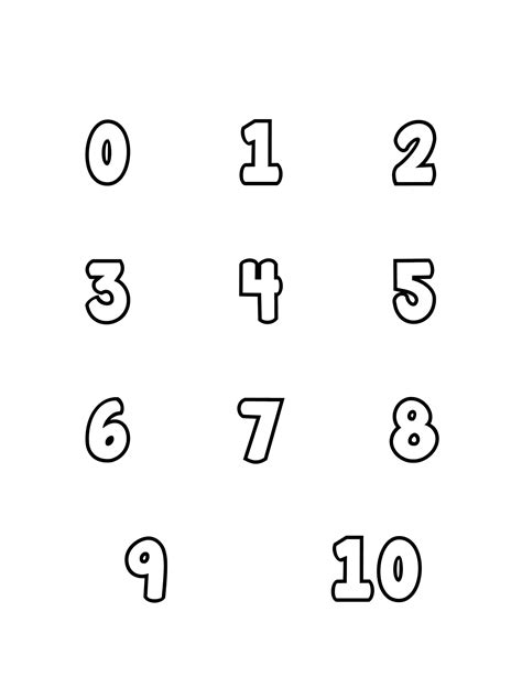 Free Printable Bubble Numbers