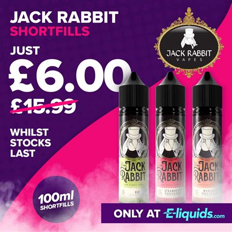 jack rabbit 100ml short fill £6 00 vape bargains uk
