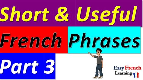 Common French Phrases You Need For Daily Conversations Part 3 Youtube