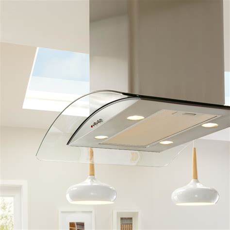 Create a chic space with practical and stylish sideboards & shelving options in stainless steel & wood. Designair GIHD90SS Glass Island Cooker Hood, Stainless ...
