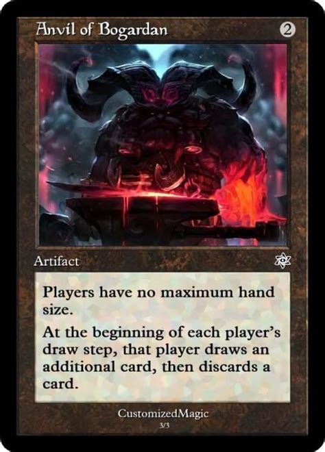All handmade with paper and love in houston, texas. Anvil Of Bogardan - Magic The Gathering Proxy Cards