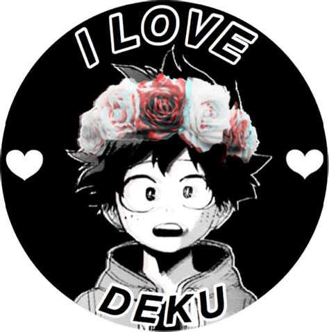 I Love Deku Flower Crown Manga Aesthetics Ich Liebe Deku