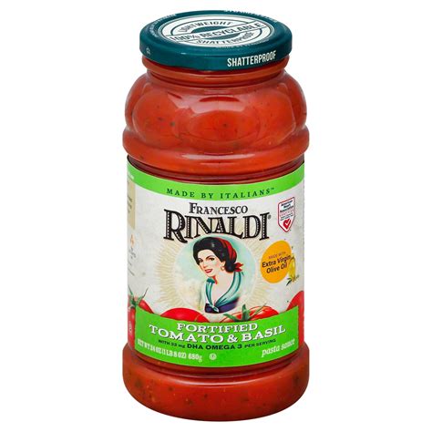 Francesco Rinaldi Fortified Tomato And Basil Pasta Sauce Shop Pasta