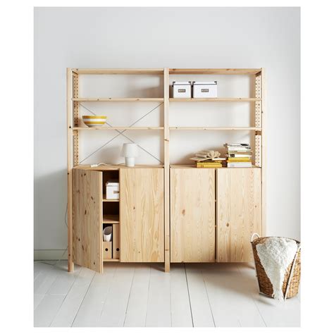 Rak bergaya rustic dari logam dan kayu solid sangat cocok untuk menyimpan dan memajang barang milik anda. IVAR 2 bagian/rak/kabinet, kayu pinus | IKEA Indonesia