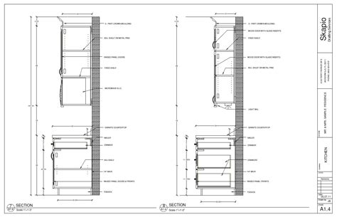 It's already finished, easy to clean and looks professional. Sample Kitchen Sections