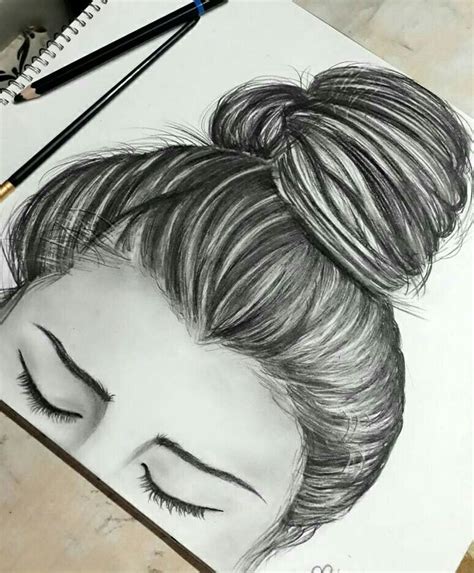 Messybun Charcoal Drawing Easy Charcoal Drawings Charcole Drawings