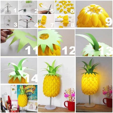 Diy Plastic Spoon Pineapple Lampshade