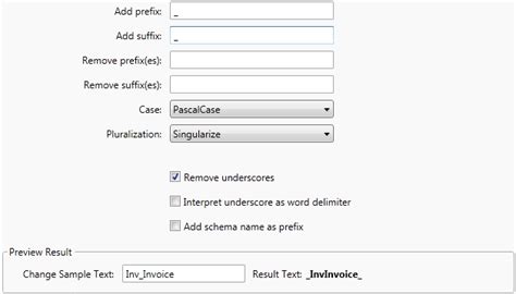 Case insensitive nature of sql supports underscores_scheme. How to: Change Underscore Settings