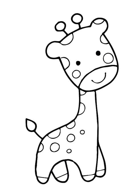 Petite Girafe Coloriages De Girafes Pour Enfants