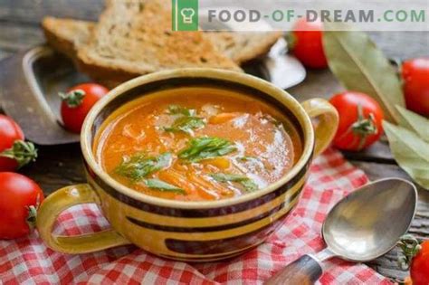Soupe de tomates aux pommes de terre