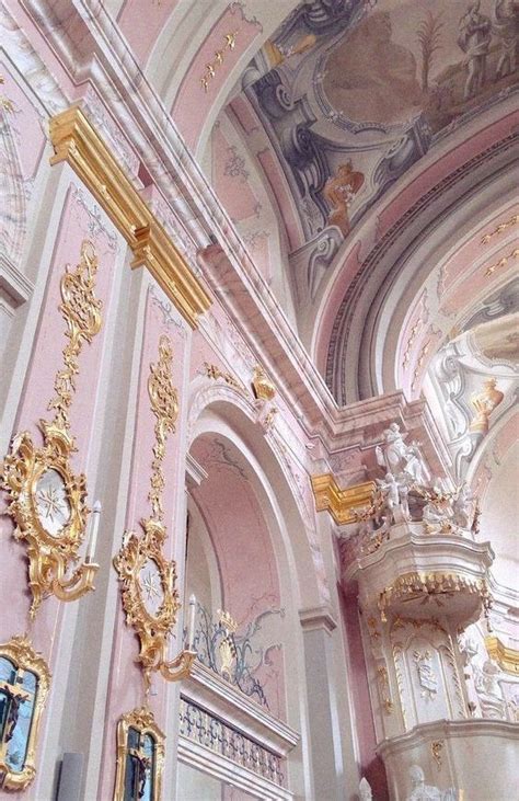 Beautiful And Girly Baroque Architecture Pink Aesthetic Aesthetic