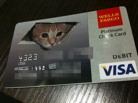 Turning your card off is not a replacement for reporting your card lost or stolen. Coolest Credit Card Designs: Ceiling Cat Customize Debit Card from Wells Fargo