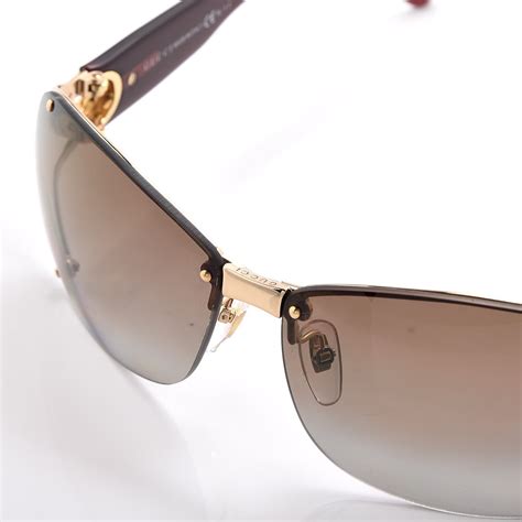 Gucci Crystal Gg 2820 F S Sunglasses Brown 256160