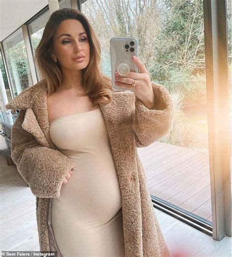 My Bump And Me Pregnant Sam Faiers Shows Off Her Burgeoning Tummy In A Chic Bandeau Dress