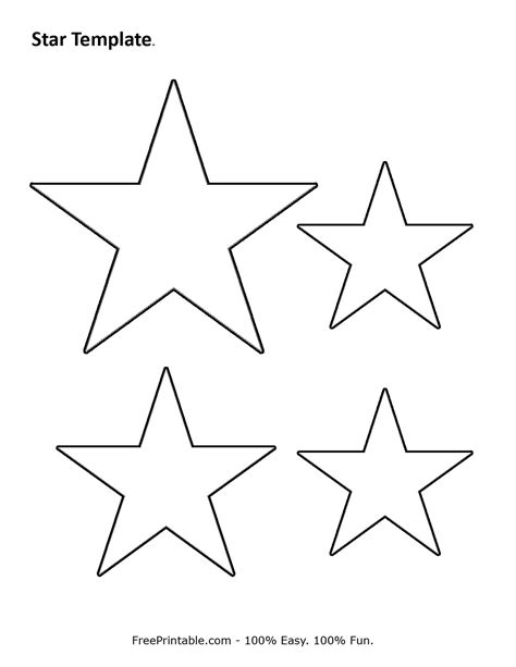 Customize Your Free Printable Star Template Star Template Star