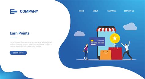 Earn Points Business People Reward Concept For Website Template 3301773