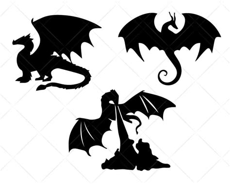 Download Dragon Bundle 2 SVG Cricut Silhouette | Scotties Designs