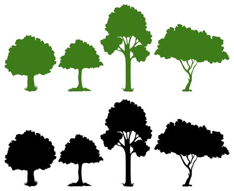 Tree Clipart Vector Trees Tree Svg Vector Clipart Vector File Eps Hot
