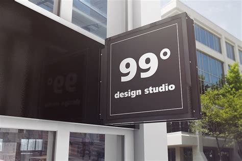 Download Building Advertising Square Sign Mockup (292605 ...