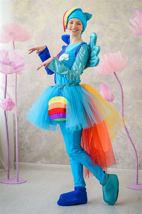 My Little Pony Rainbow Dash Cosplay Costume For Adult Etsy