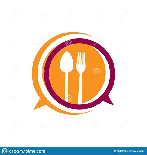 How to use fork in a sentence. Spoon And Fork Logo Vector Illustration For Cafe Or ...