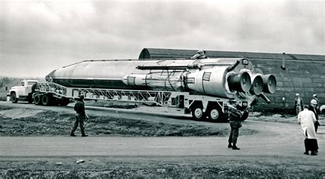 1961 Atlas Missile Delivered To Site At Forbes Afbsite6 Flint Hills