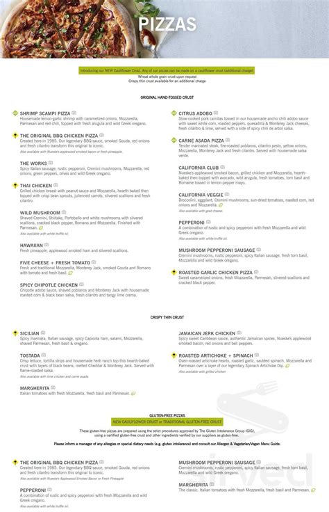 Start studying california pizza kitchen menu. California Pizza Kitchen menu in Long Beach, California