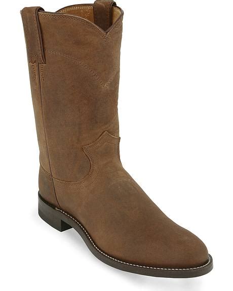 Original Justin Roper Cowboy Boots Round Toe Sheplers
