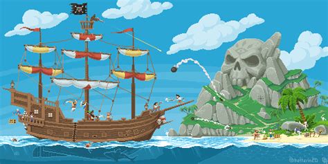 Pixel Art Pirates Sea Of Thieves On Behance