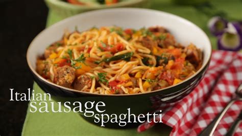 Slimming World Italian Sausage Spaghetti Recipe Youtube