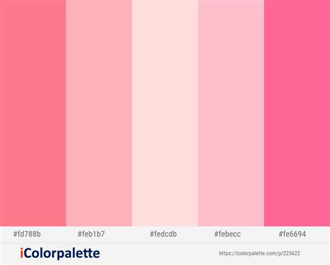 Geraldine Sundown Cosmos Pink Brink Pink Color Scheme IColorpalette Color Palette