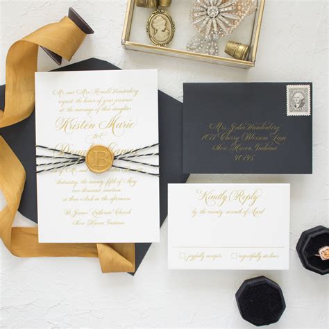 Creative ideas from professional designers. Wax Seal Wedding Invitations | Sweetheart - Banter and Charm