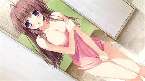 Kokonobi Izuno Youko Berry S Game Cg Highres 1girl O Antenna Hair Bath Bathroom Blush