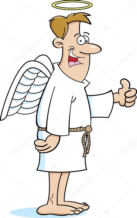 Cartoon Angel Man — Stock Vector © Kenbenner 19529025