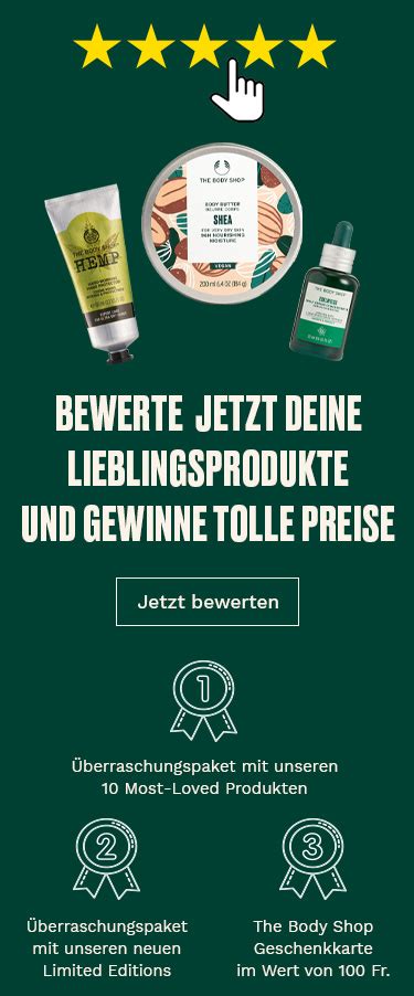 The Body Shop Switzerland Beauty Produkte Von Der Natur Inspiriert